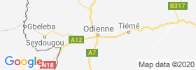Odienne map